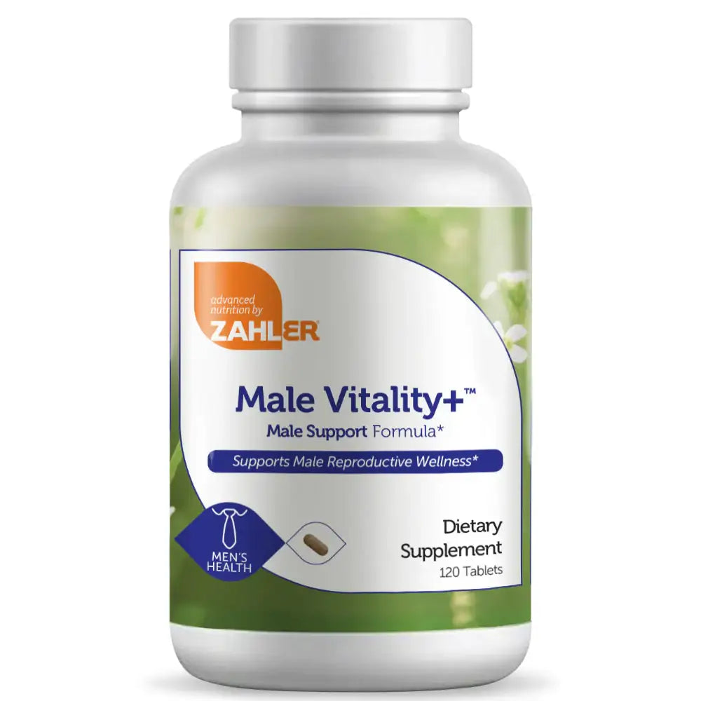 Zahler Male Vitality+ with Shilajit, Ashwagandha, Lycopene & Vitamins - Supports Male Fertility & Energy - 120 Tablets - HSA/FSA Eligible