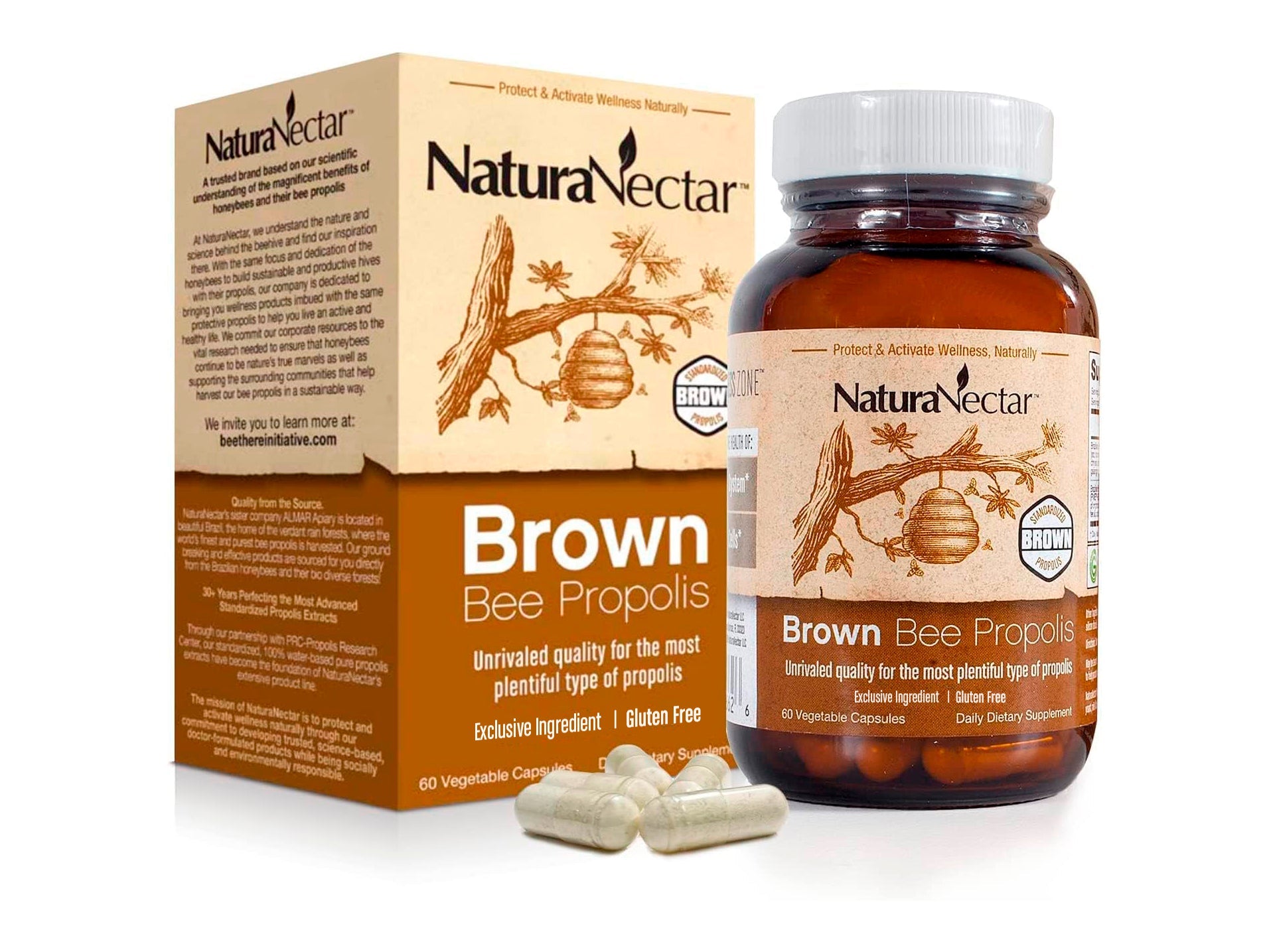 Brown Bee Propolis, NSF Contents Certified, 60 Capsules