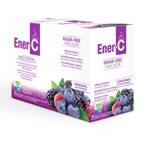 Ener-C 1,000 mg Vitamin C SUGAR-FREE Multi Vitamin Drink Mix - Mixed Berry - 30 Packets