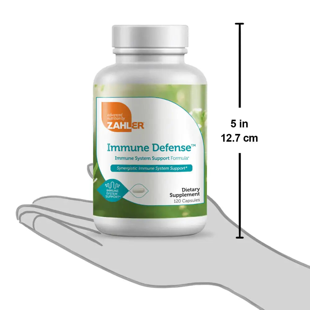 Zahler Immune Defense - Vitamin C, Olive Leaf & Bee Propolis - Immune Support Formula - 120 Capsules - HSA/FSA Eligible