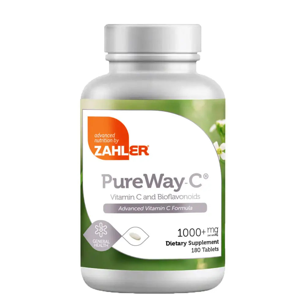Zahler PureWay C 1000mg Capsules - Advanced Immune Support with Bioflavonoids - HSA FSA Eligible (90 and 180 Count)