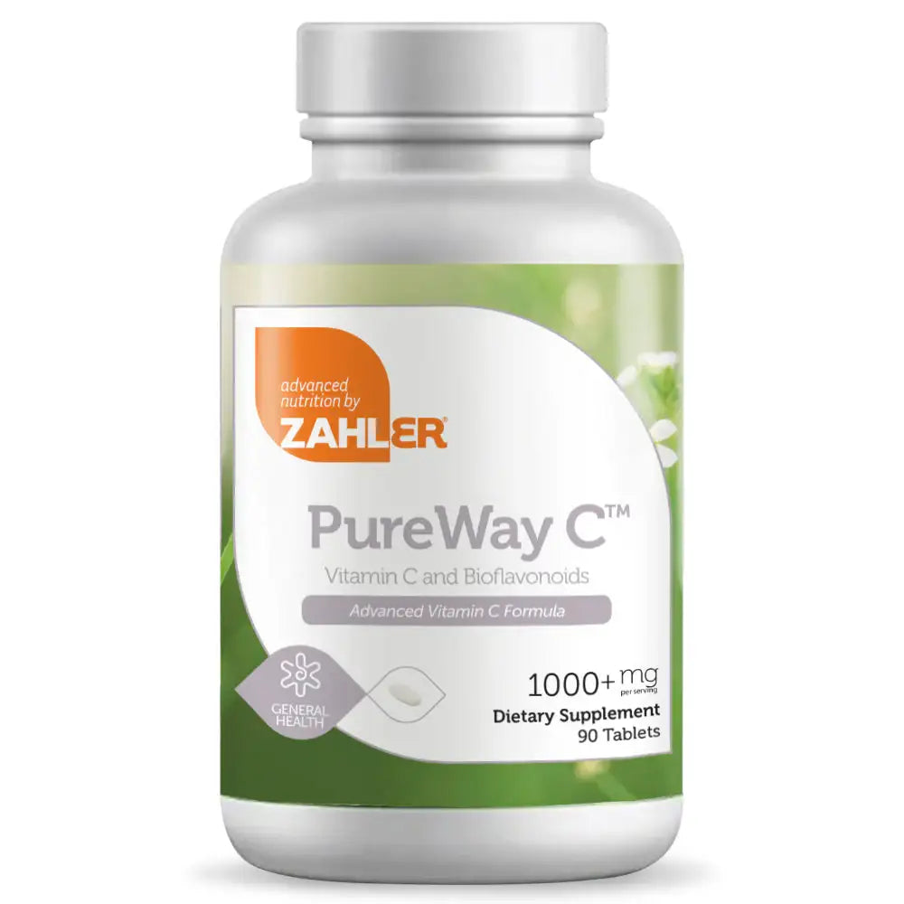 Zahler PureWay C 1000mg Capsules - Advanced Immune Support with Bioflavonoids - HSA FSA Eligible (90 and 180 Count)