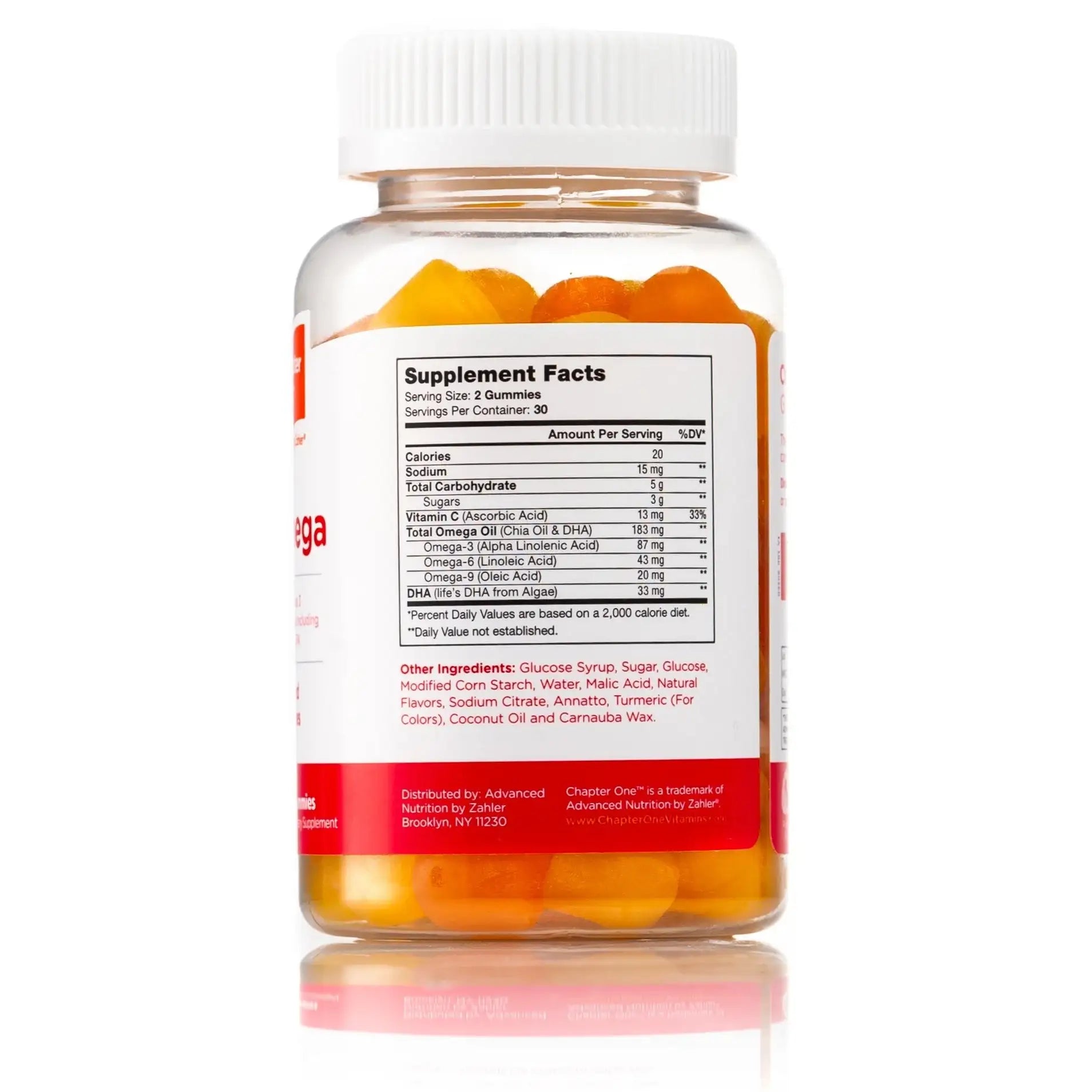 Zahler Chapter One Omega Gummies - Omega 3 & 6 for Brain, Vision & Heart Health - 60 or 120 Gummies - HSA/FSA Eligible