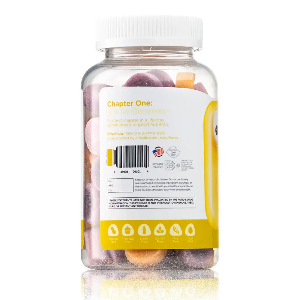 Zahler Chapter One Bone Gummies for Kids - Calcium + Vitamin D3 - Bone &  Teeth Support - Orange Strawberry Cherry - 60 Gummies - HSA/FSA Eligible