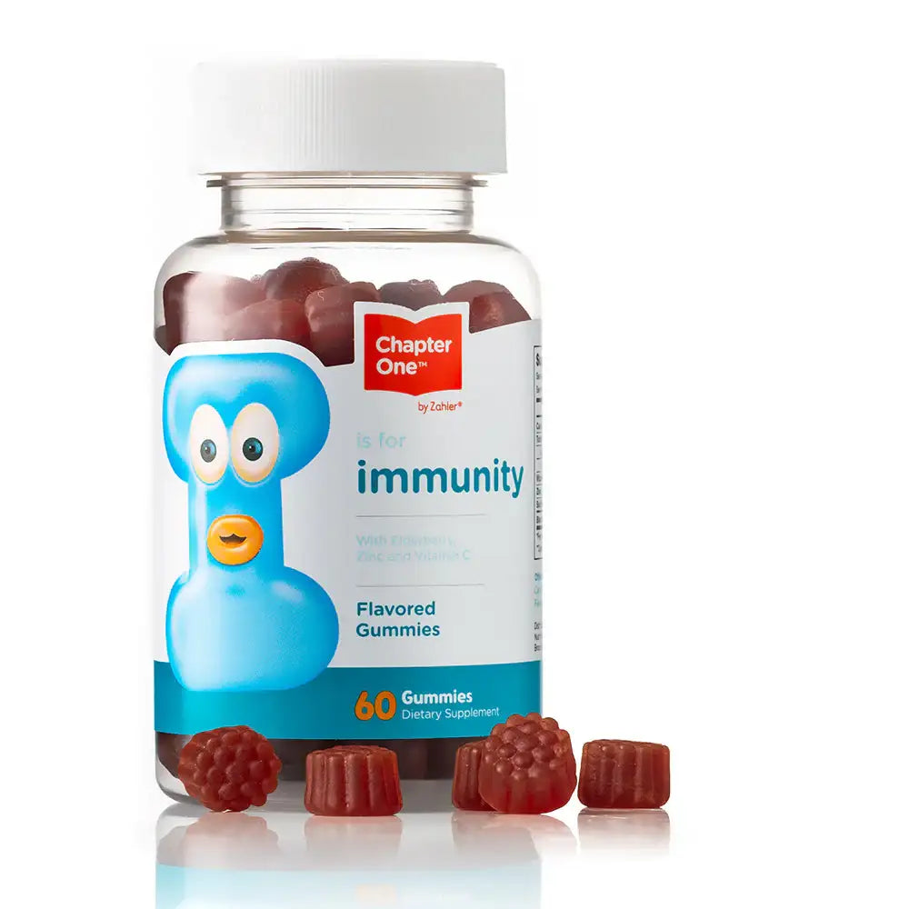 Zahler Chapter One Immunity Gummies with Elderberry, Zinc & Vitamin C - HSA/FSA Eligible, 60 Vegetarian Gummies - Gluten & Dairy Free