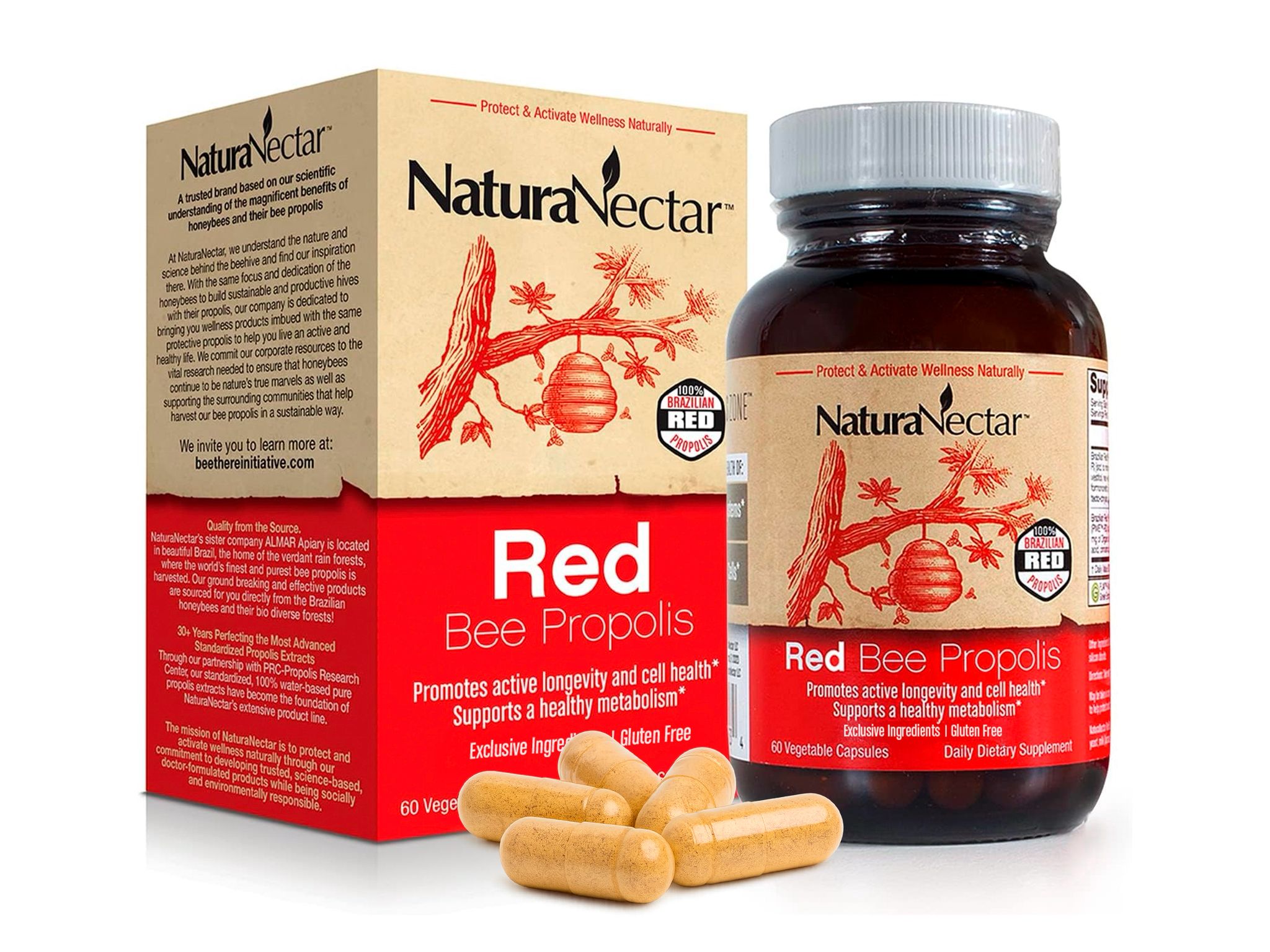 Red Bee Propolis, NSF Contents Certified, 60 Capsules