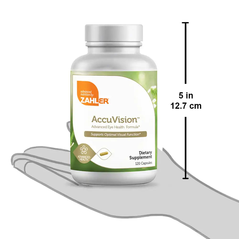 Zahler AccuVision - Eye Health Support with Lutein, Bilberry, Zeaxanthin & Vitamin A - 120 Capsules - HSA/FSA Eligible