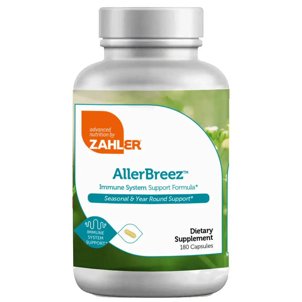 Zahler AllerBreez - Immune Support with Quercetin, Vitamin C, MSM & Stinging Nettle - 90 or 180 Capsules - HSA/FSA Eligible