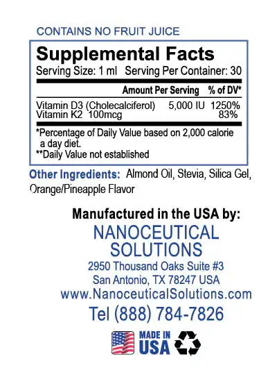 Nano Vitamin D3 + K2