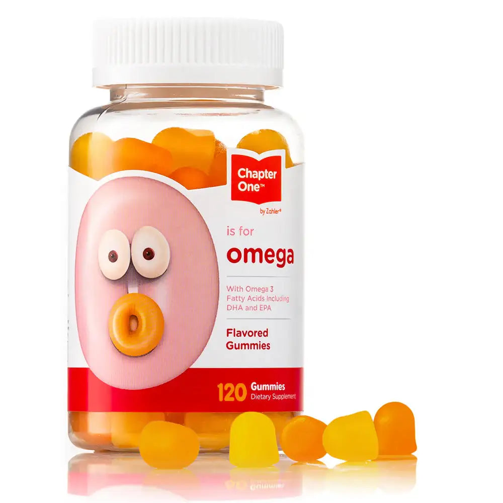 Zahler Chapter One Omega Gummies - Omega 3 & 6 for Brain, Vision & Heart Health - 60 or 120 Gummies - HSA/FSA Eligible