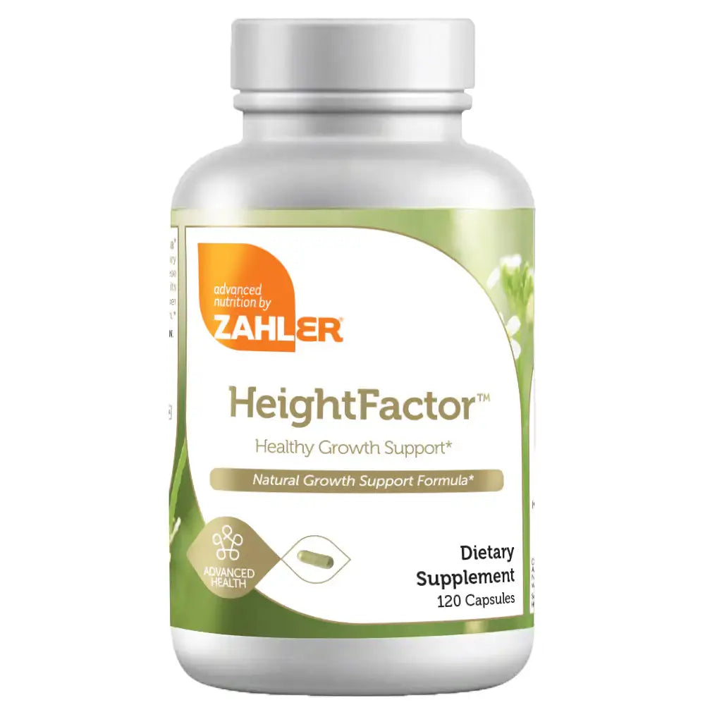 Zahler HeightFactor - Growth Support with Calcium, Zinc, Chlorella & Alfalfa - Pituitary Support Formula - 120 Capsules - HSA/FSA Eligible
