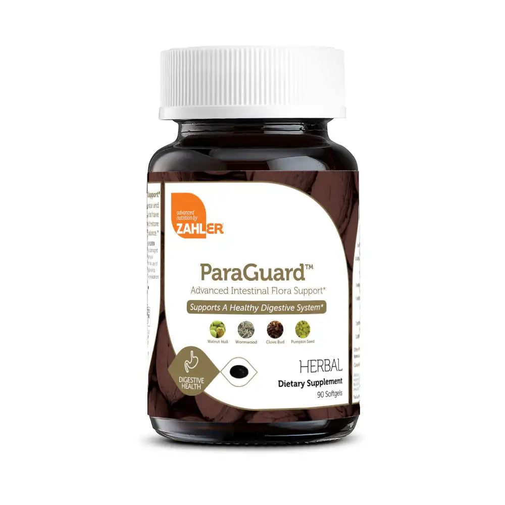 Zahler ParaGuard - Herbal Microbial & Digestive Support with Wormwood, Clove, Pumpkin Seed & Garlic - 90 Softgels - HSA/FSA Eligible
