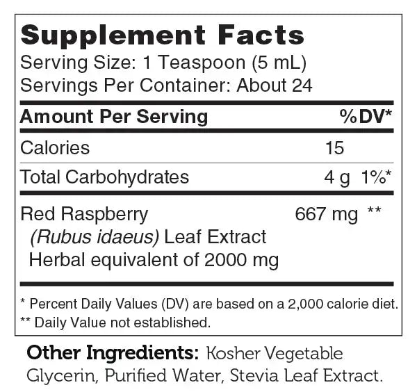 Zahler PureBerry - Red Raspberry Leaf Liquid for Uterine Support - Organic Herbal Formula - 4 oz - HSA/FSA Eligible