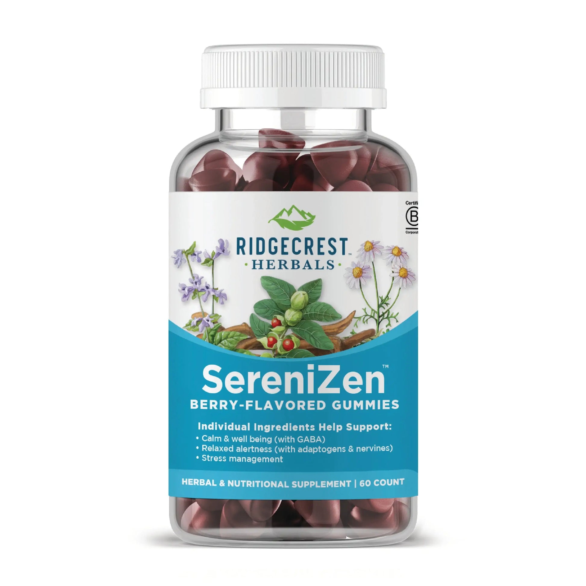 Front bottle image of SereniZen Gummies product