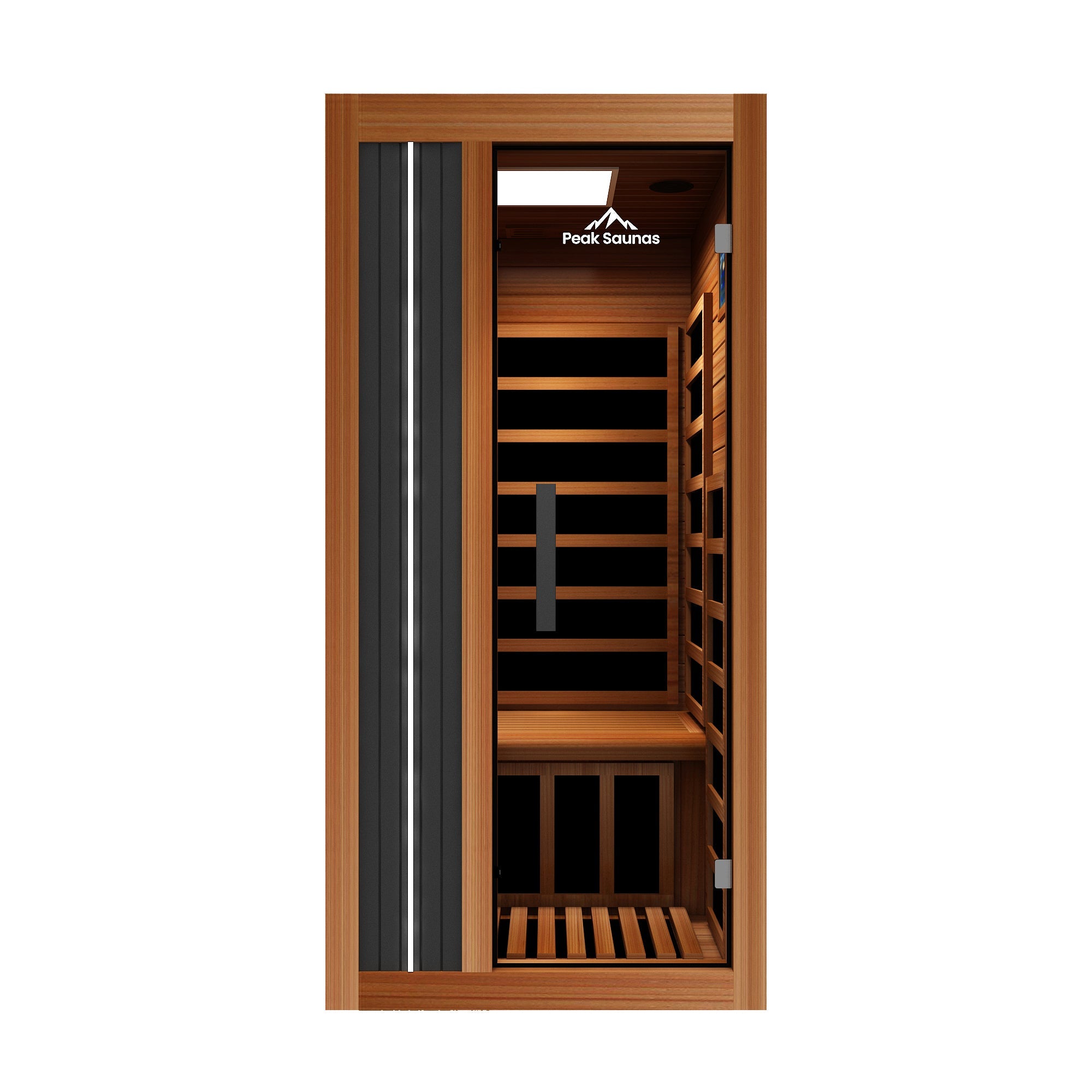 Peak Saunas Aspen Luxury 1-Person FAR Infrared Sauna with Smart WiFi App Control