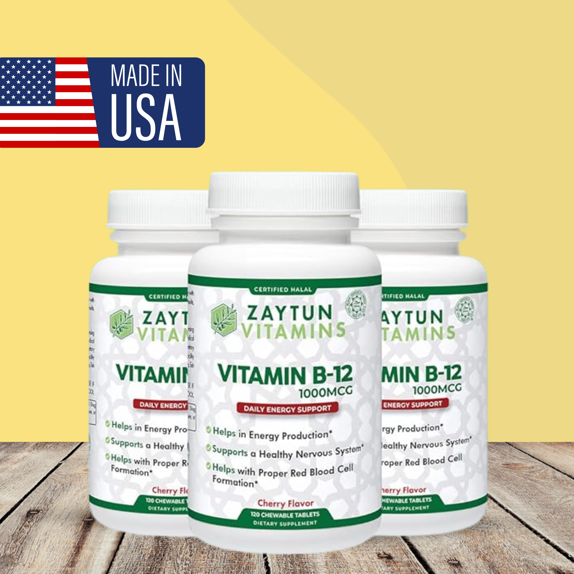 Halal Vitamin B-12 Chewable Tablets