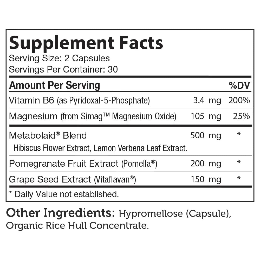 Zahler 120/80 - Blood Pressure Support Formula with Hibiscus, Grape Seed, Pomegranate and Magnesium - HSA/FSA Eligible - 60 Capsules