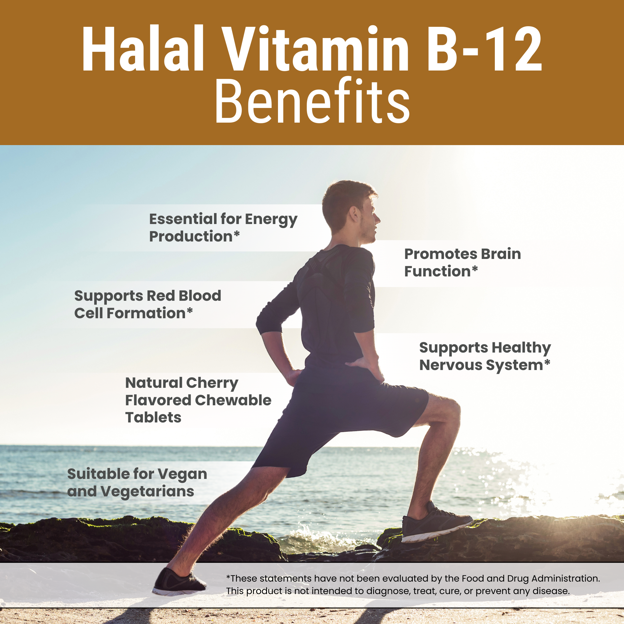 Halal Vitamin B-12 Chewable Tablets