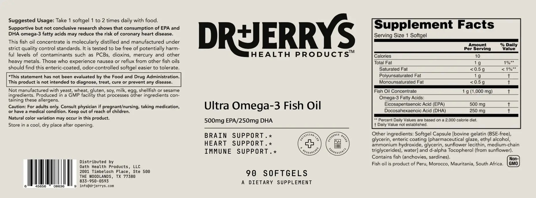 Dr. Jerry's Anxiety Symptoms Bundle (Ashwaghandha, Ultra Omega 3)