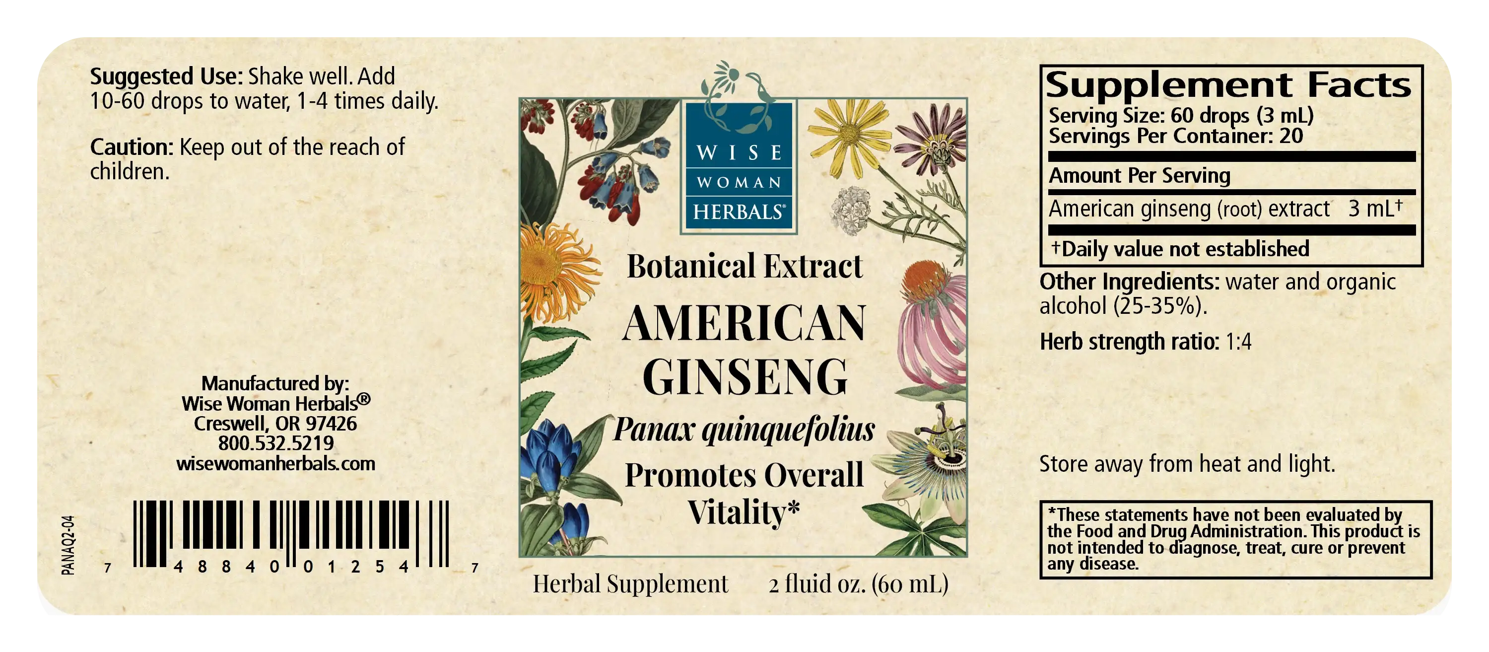 American Ginseng (Panax quinquefolius)