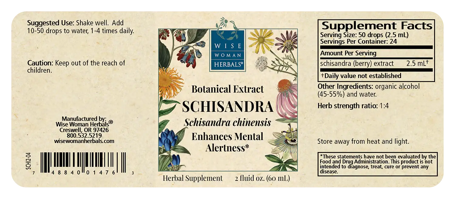 Schisandra, wu wei zi (Schisandra chinensis)
