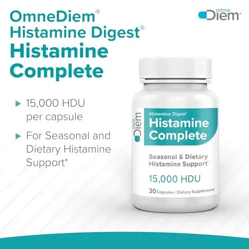 Omne Diem Histamine Complete - Histamine Digest Seasonal Support & Dietary Histamine Support 30 Caps - 3 Pack
