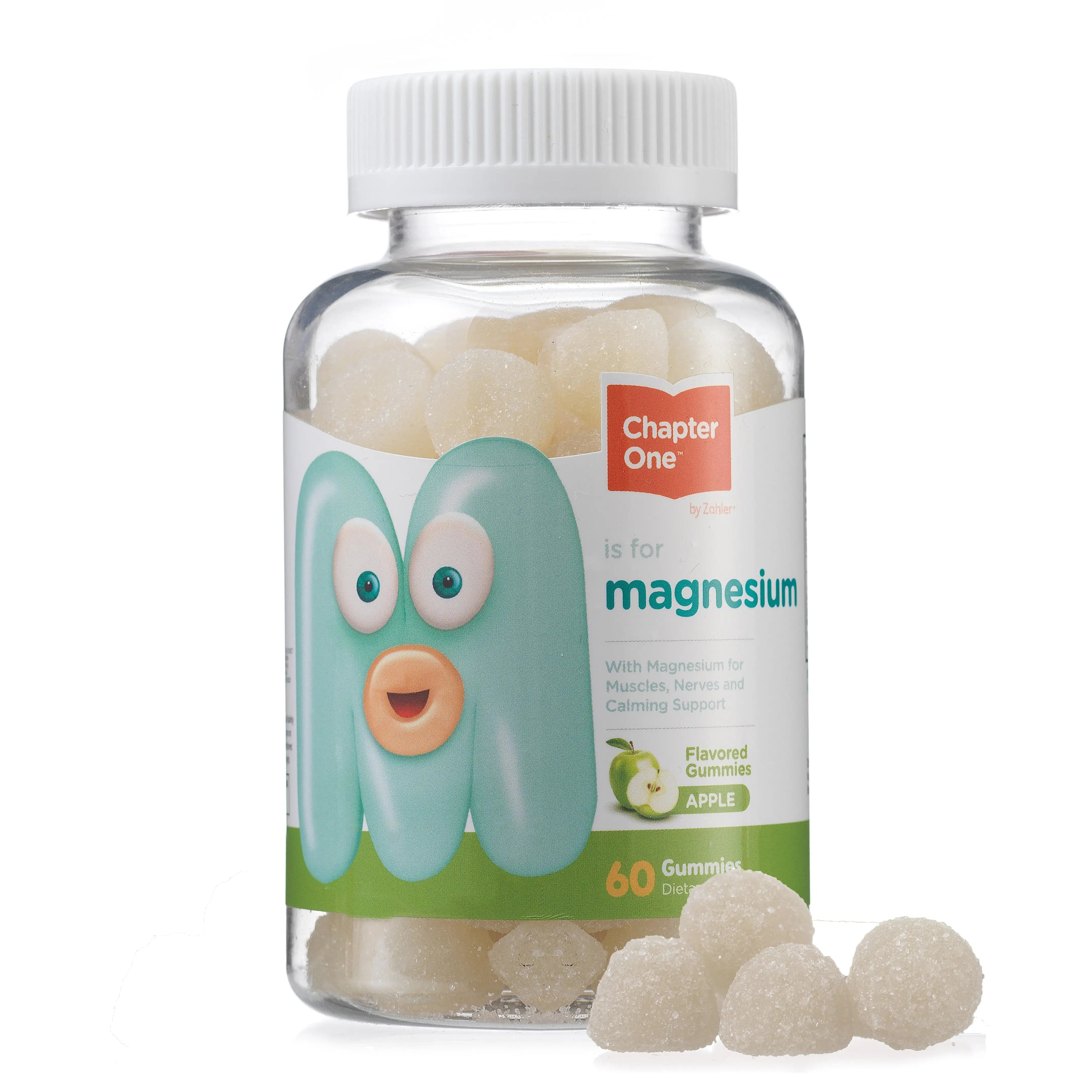 Zahler Chapter One Magnesium Gummies - Apple Flavor - Muscle Strength & Calm Support - 60 Gummies - HSA/FSA Eligible