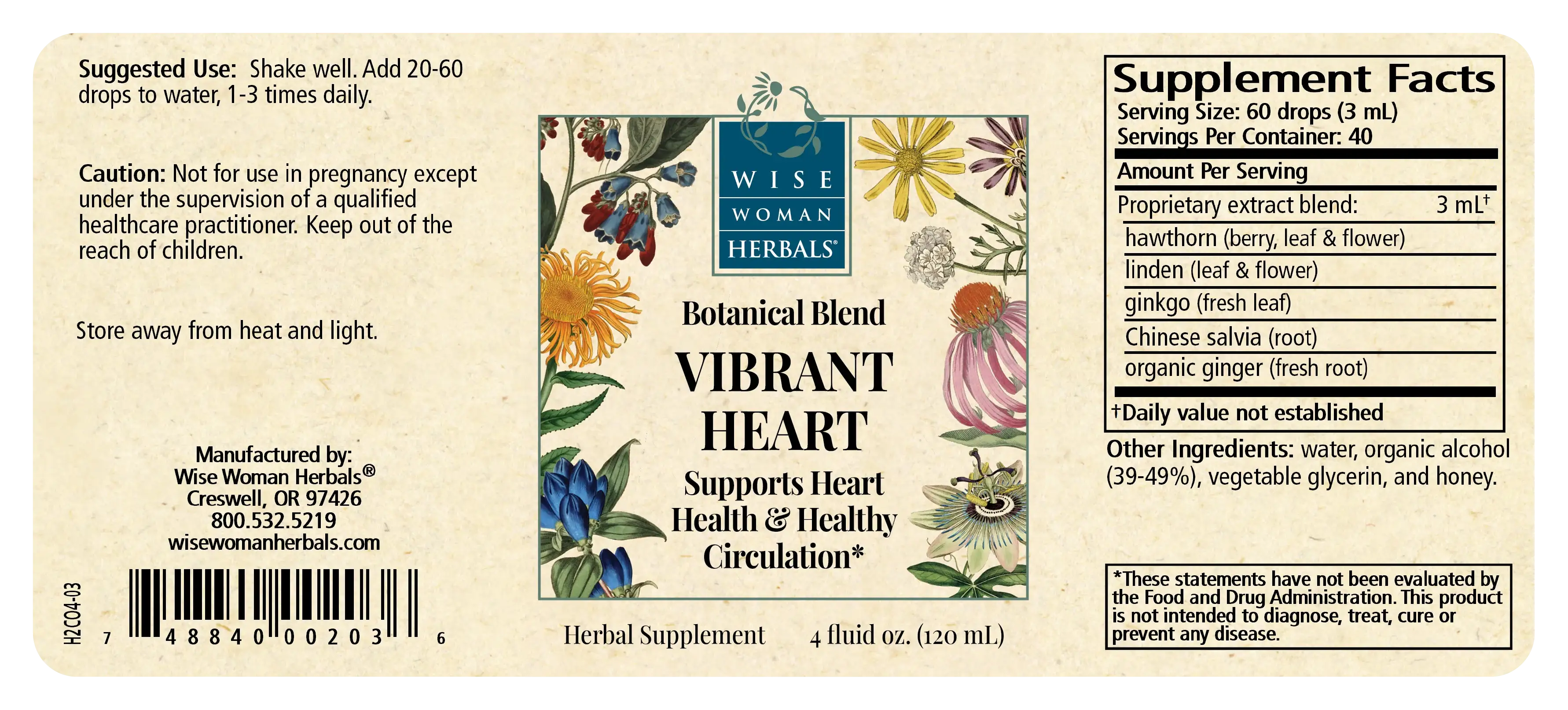Vibrant Heart (Formerly Hawthorn & Linden Tonic)
