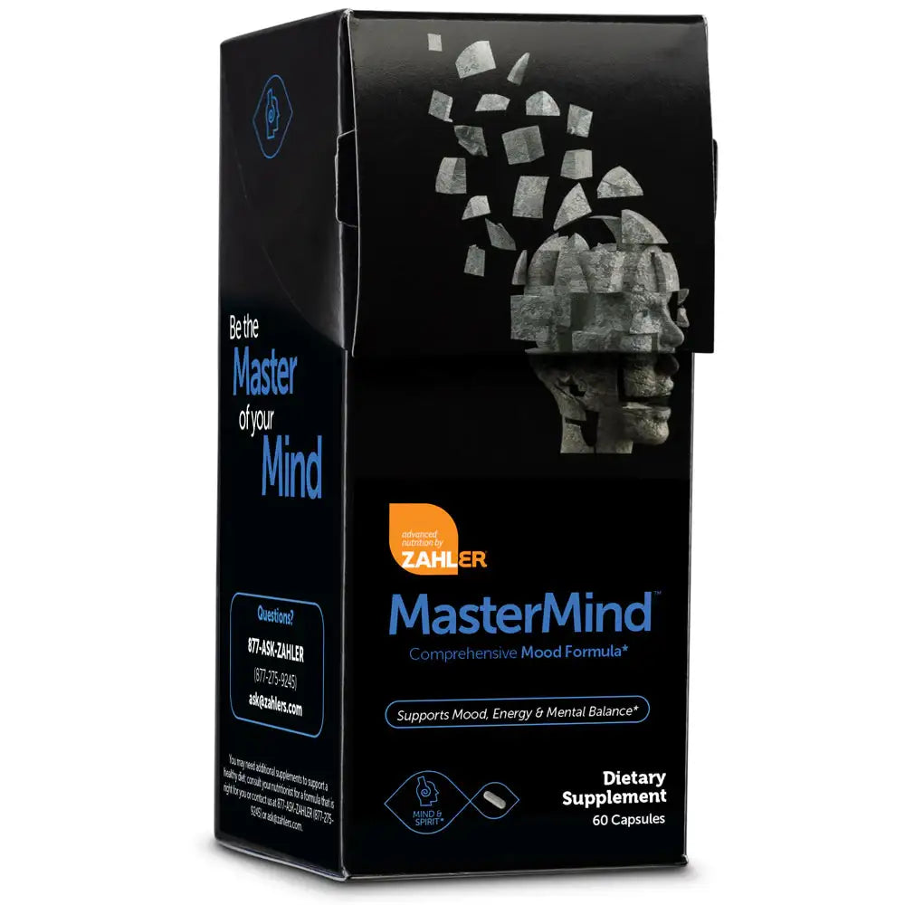 Zahler MasterMind Mood Support with Ashwagandha, 5-HTP & Saffron - Energy & Mental Balance Formula - 60 Capsules - HSA/FSA Eligible