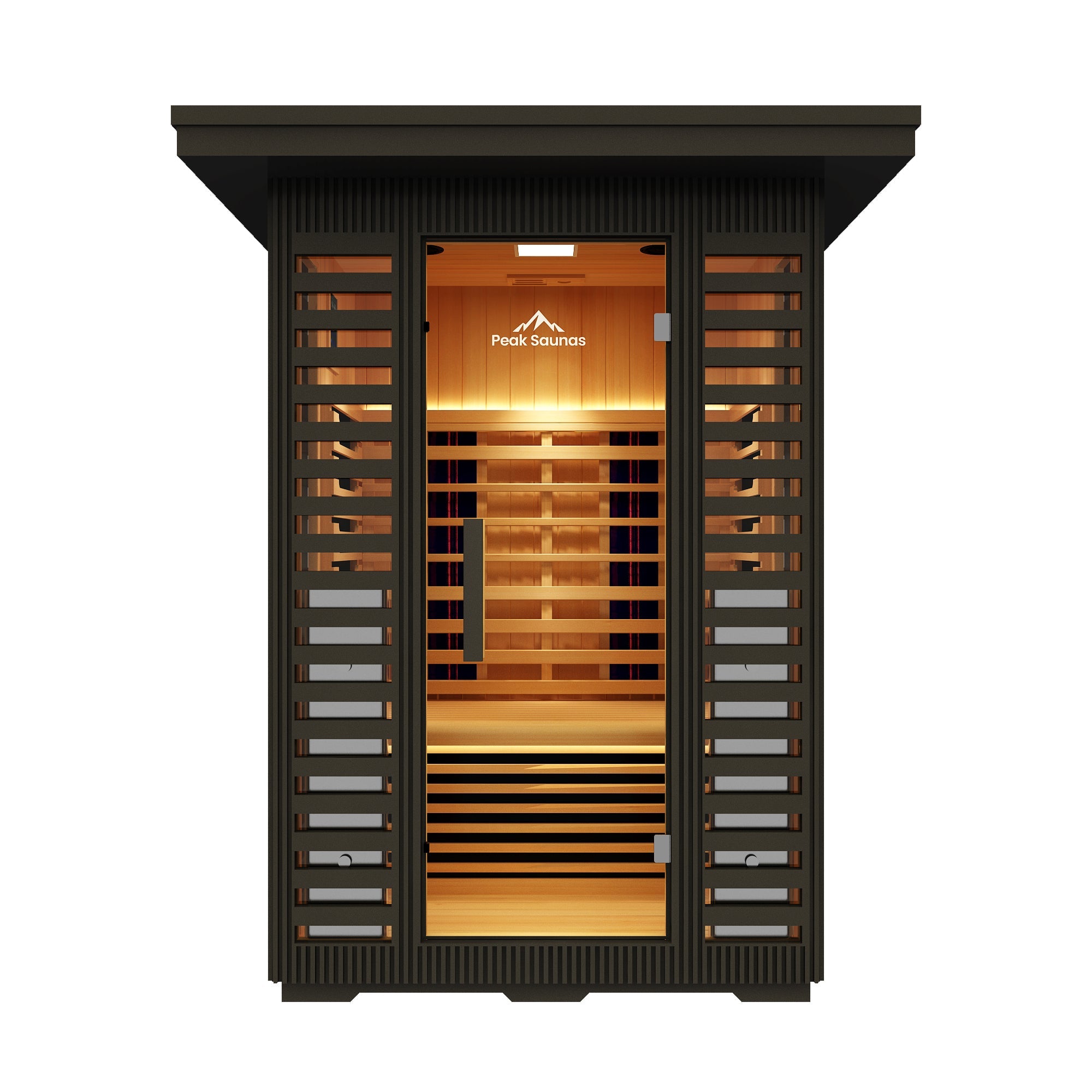 Peak Saunas Patagonia Luxury 2-Person Outdoor Full Spectrum Infrared Sauna with Smart WiFi App Control