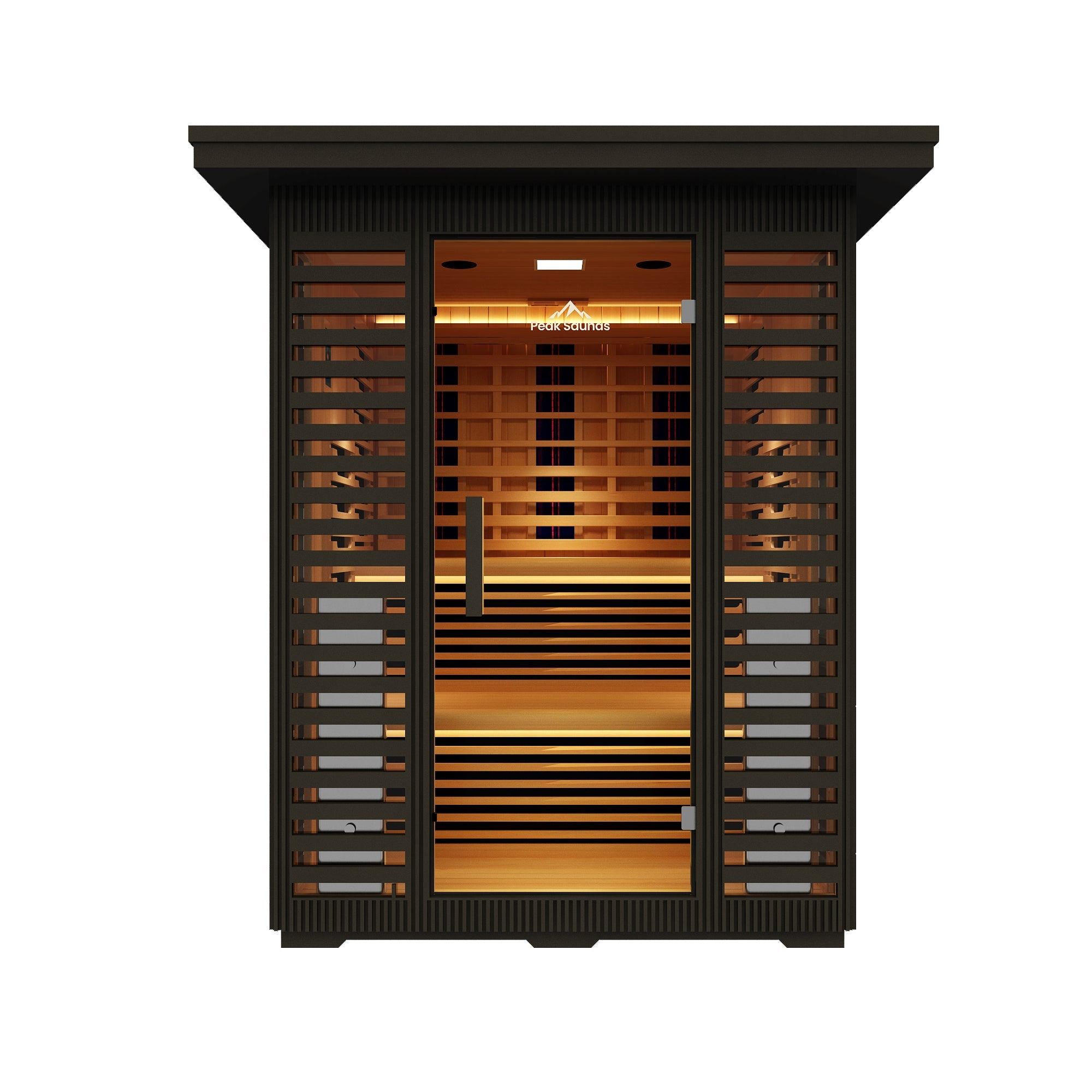 Peak Saunas Kilimanjaro Luxury 5-Person Outdoor Full Spectrum Infrared Sauna with Smart WiFi App Control