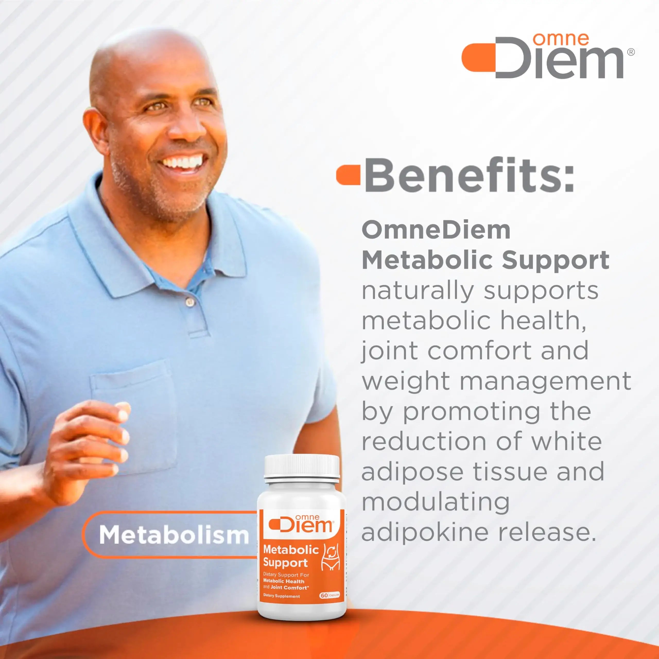 Metabolic Support with Adiposano, 60 Capsules