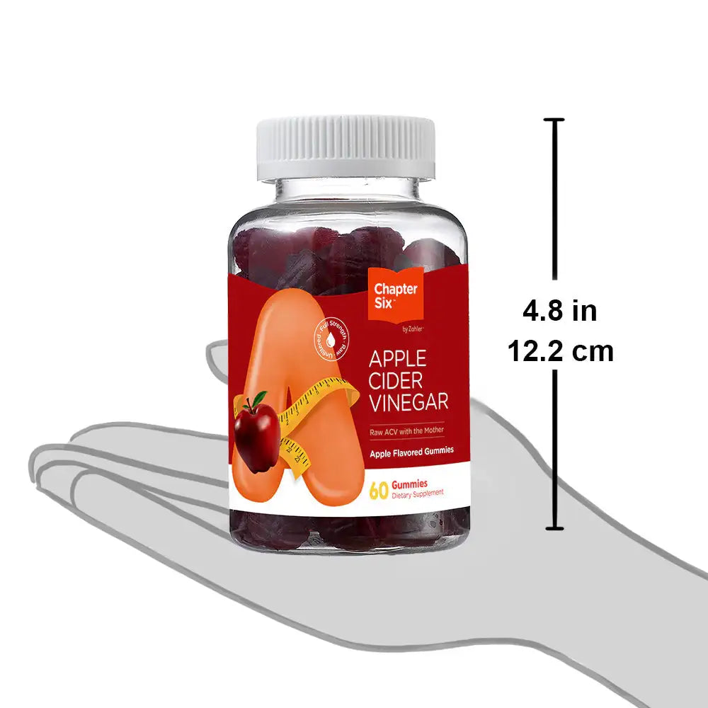 Zahler - Apple Cider Vinegar Gummies with Ginger Root - ACV with the Mother - HSA/FSA Eligible - 60 Gummies for Digestion & Metabolism Support