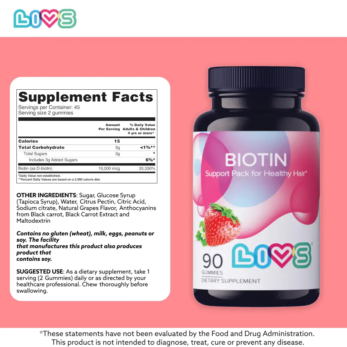 Biotin gummy vitamins