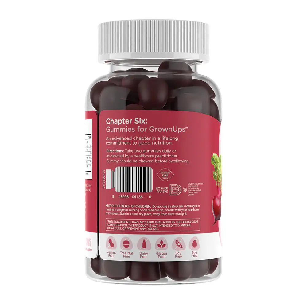 Zahler Beet Root Gummies, 500mg Extract + Cherry Fruit, Heart & Circulation  Support, Dark Cherry Flavor, 60ct - HSA/FSA Eligible