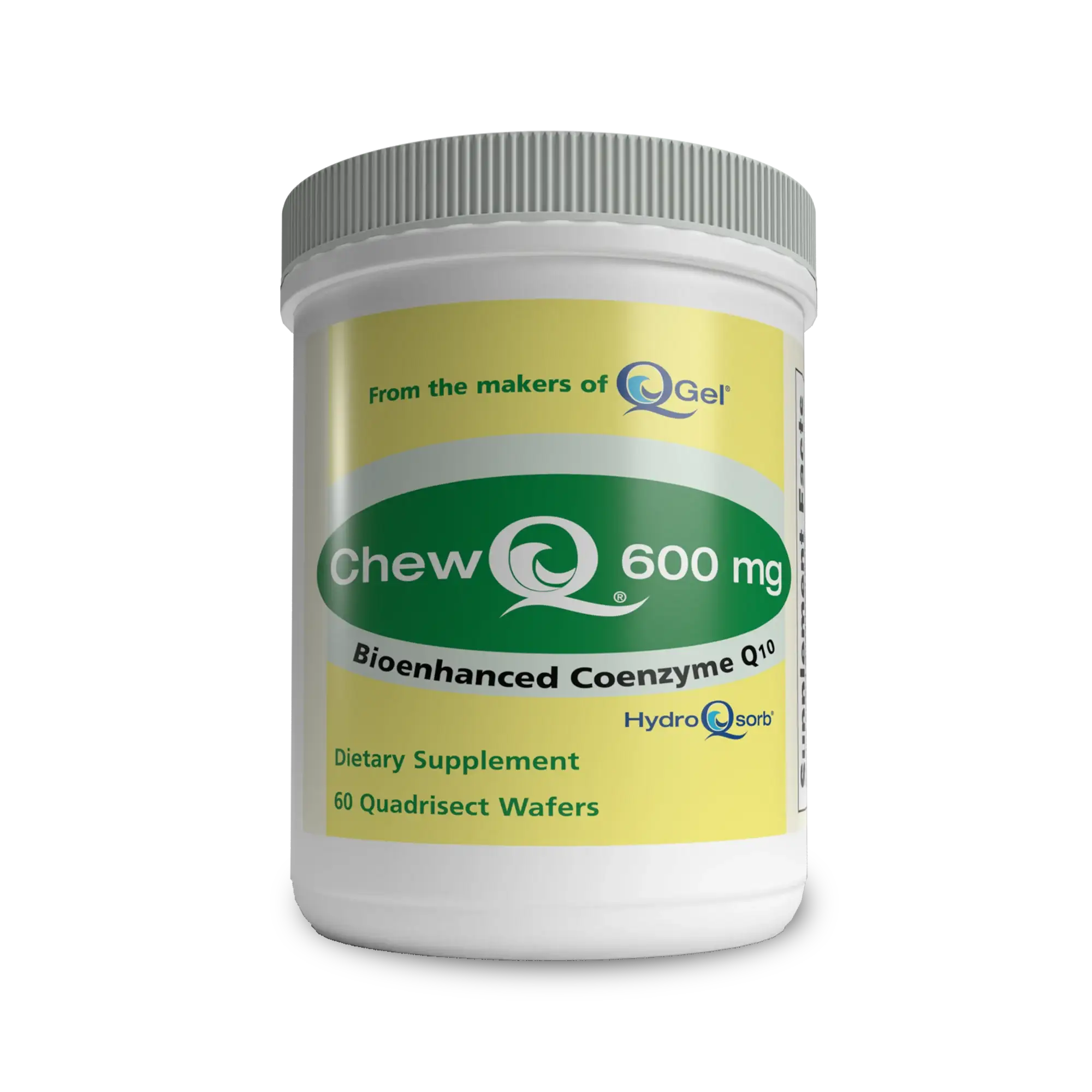 ChewQ® 600mg (60 Chewable Wafters) HIGH Dose CoQ10 - Utilizes Advanced Absorption Hydro-Q-Sorb Formula