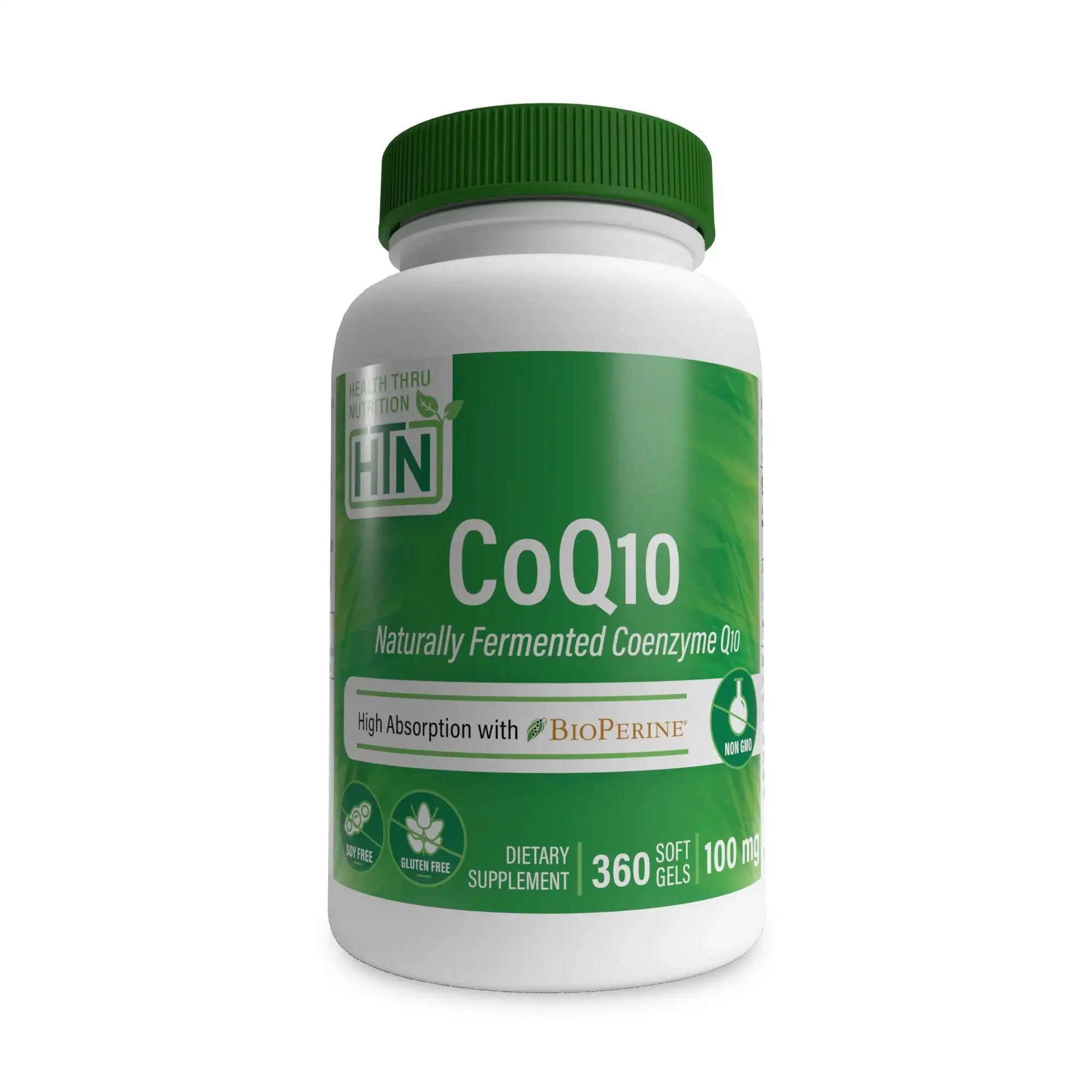 CoQ-10 (w/ BioPerine®) 100mg (NON-GMO, Soy-Free)
