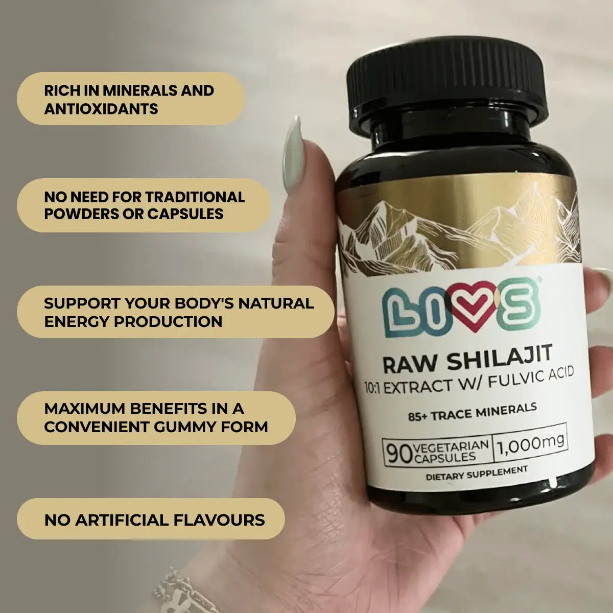 Raw Shilajit LIVS Vitamins