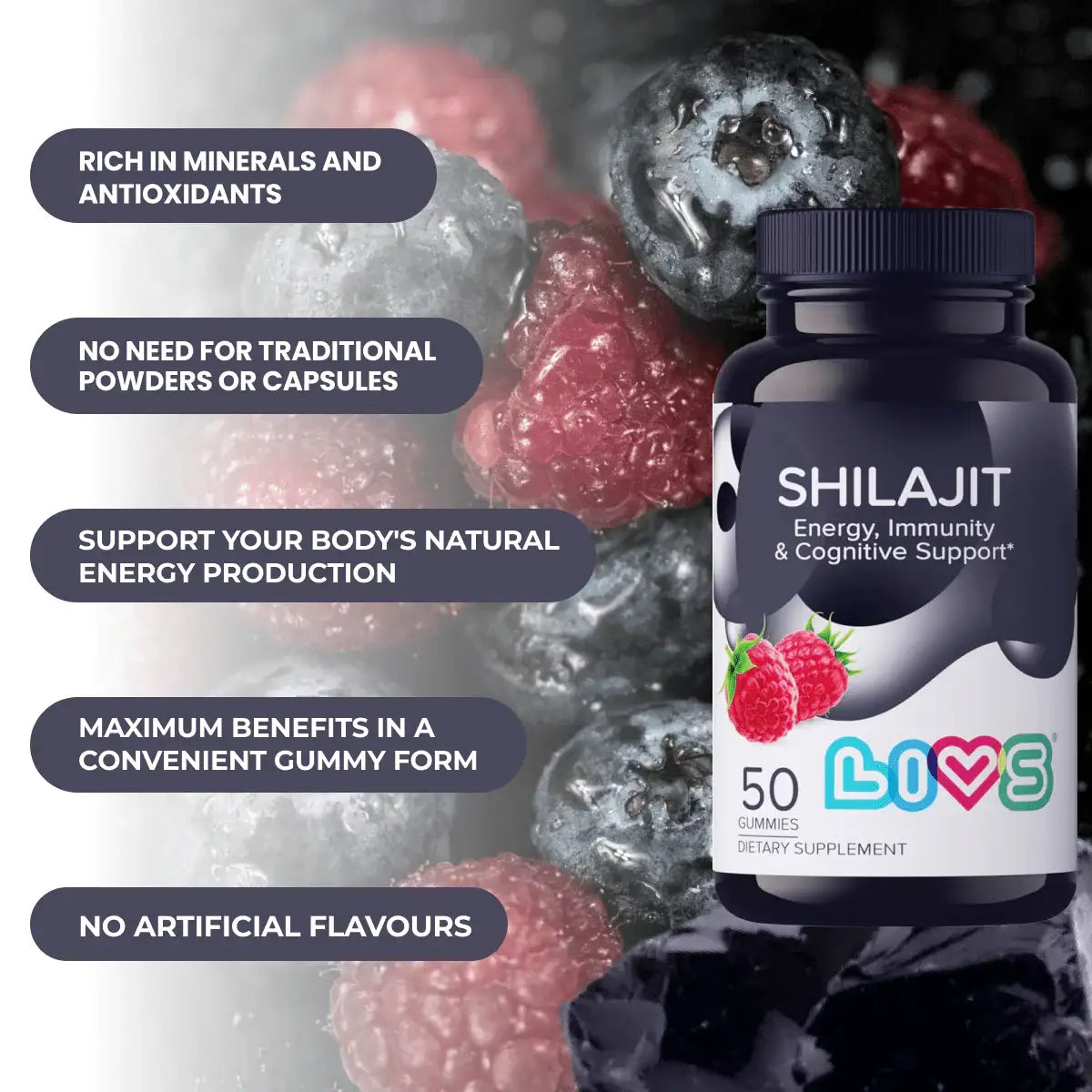Shilajit Gummies - LIVS Gummies