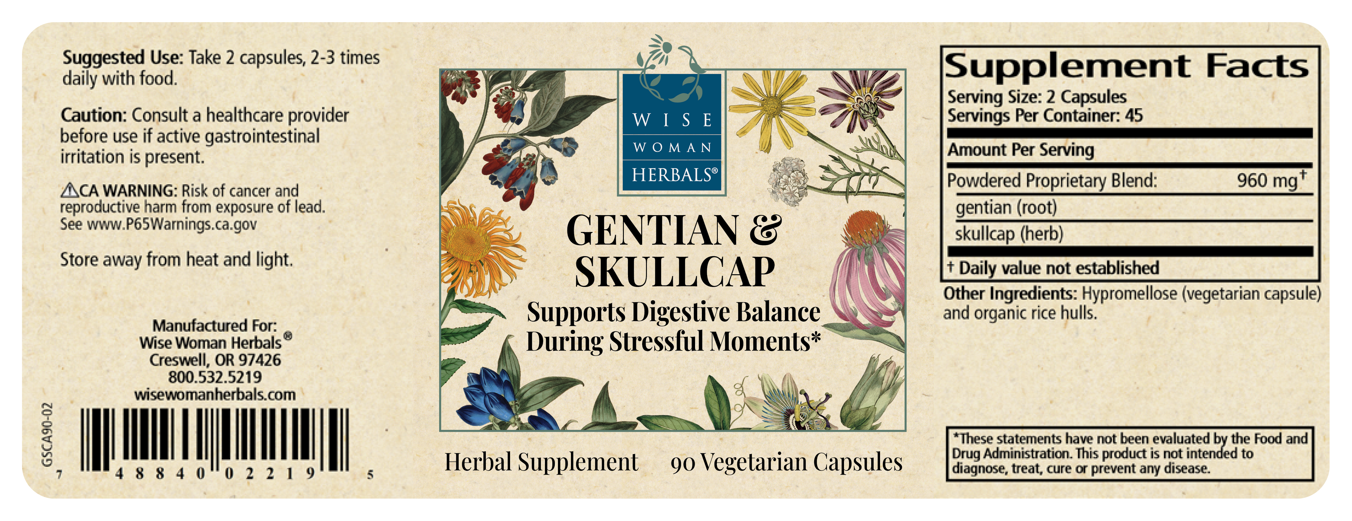Gentian & Skullcap Capsules
