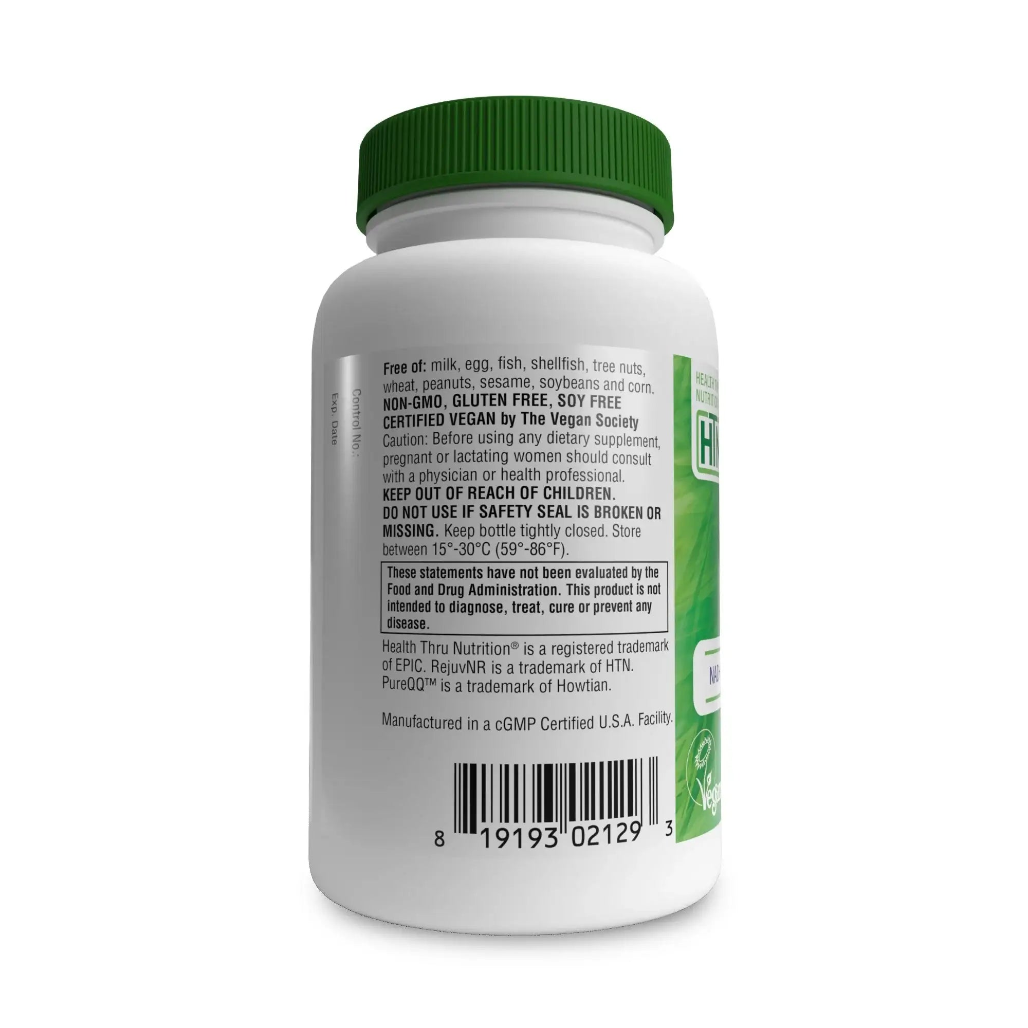NR 300mg with PQQ 20mg - NAD+ Activator (Vegan Certified | NON-GMO) 60 Vegecaps