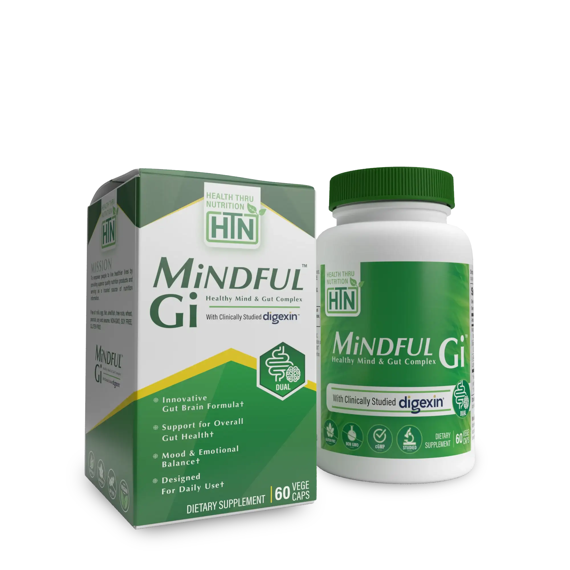 MiNDFUL Gi™ - Healthy Mind & Gut Complex - 60 VegeCaps