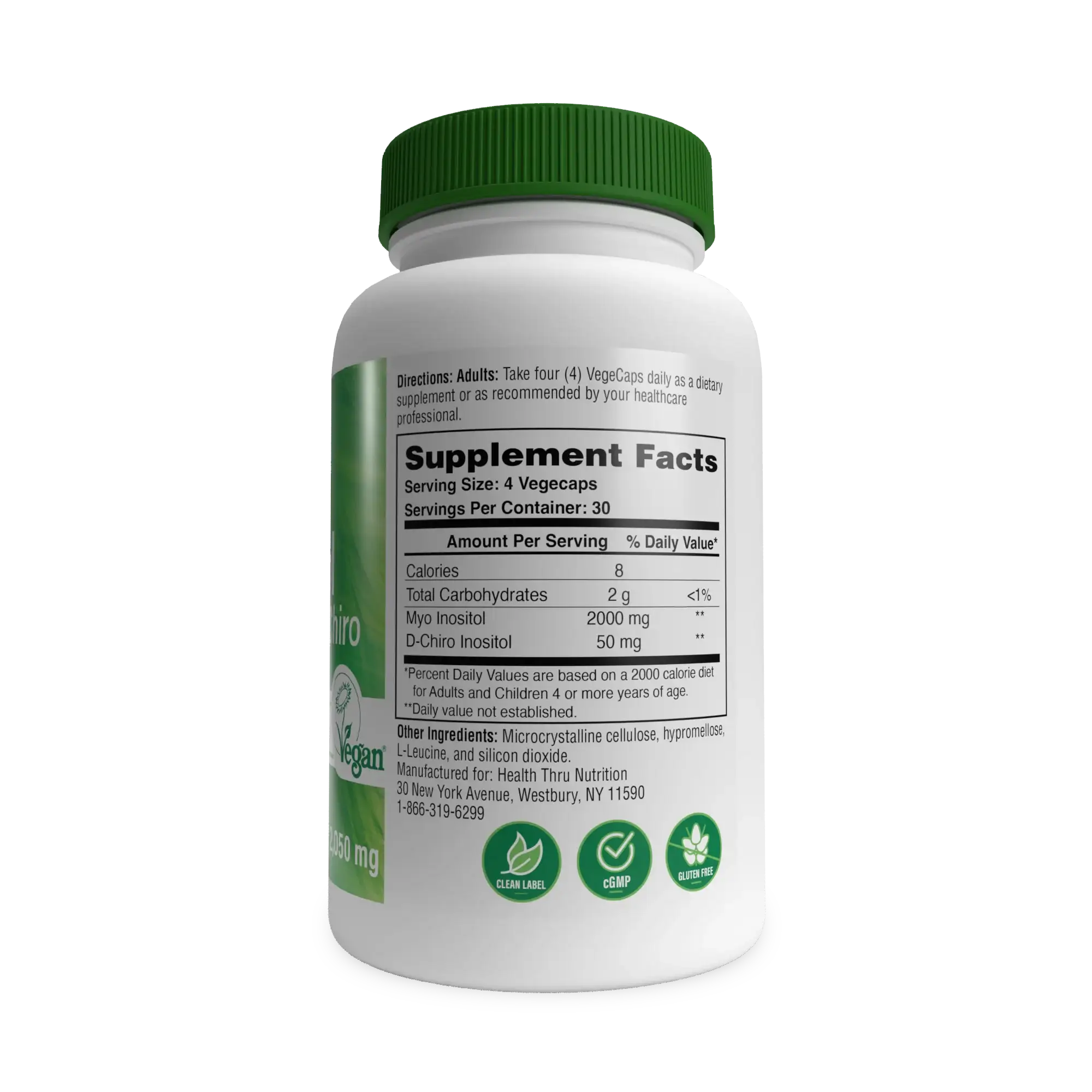 Inositol Supplement 40:1 Myo-Inositol to D-Chiro-Inositol Ratio by Health Thru Nutrition