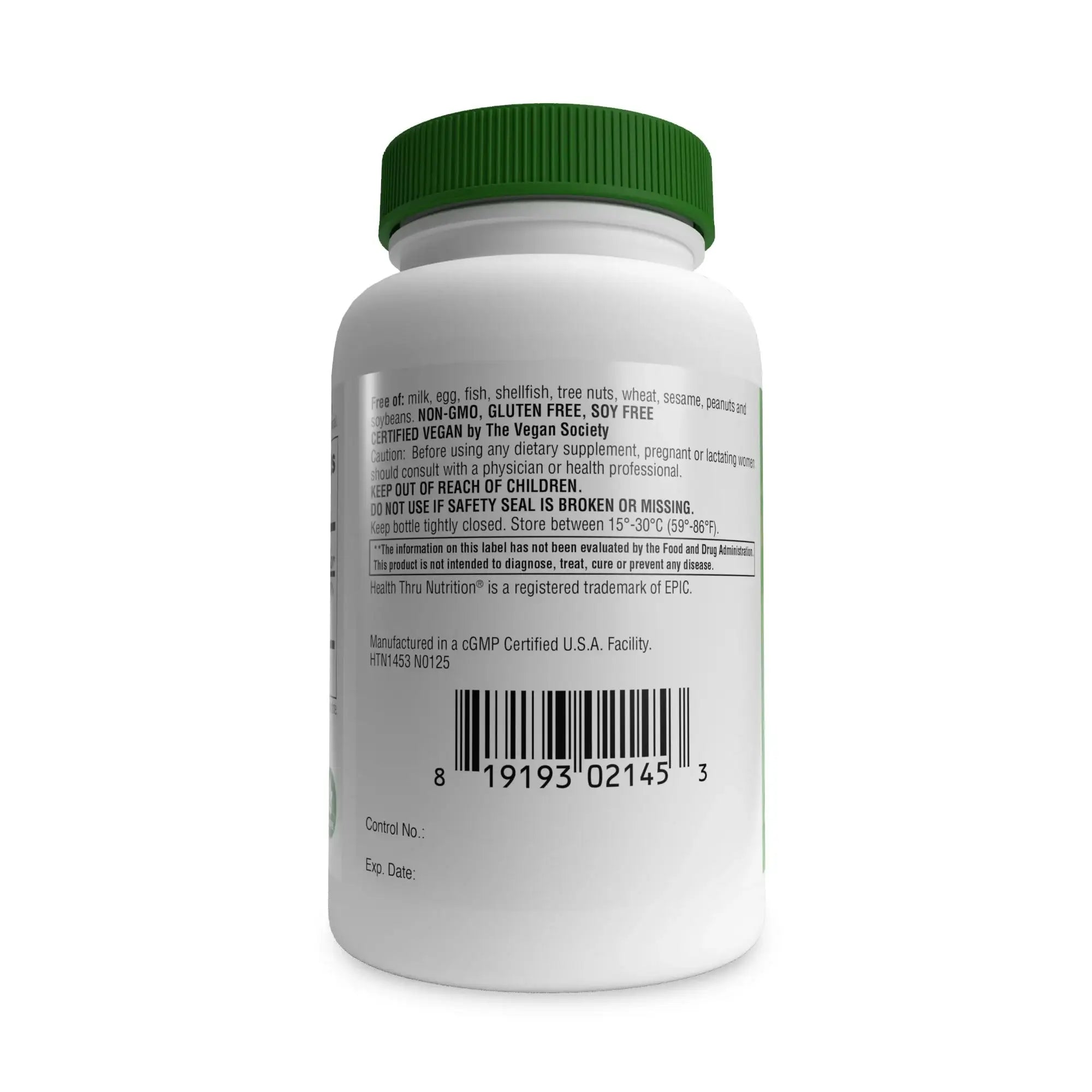 Magnesium Glycinate 200mg 120 tablets by Health Thru Nutrition
