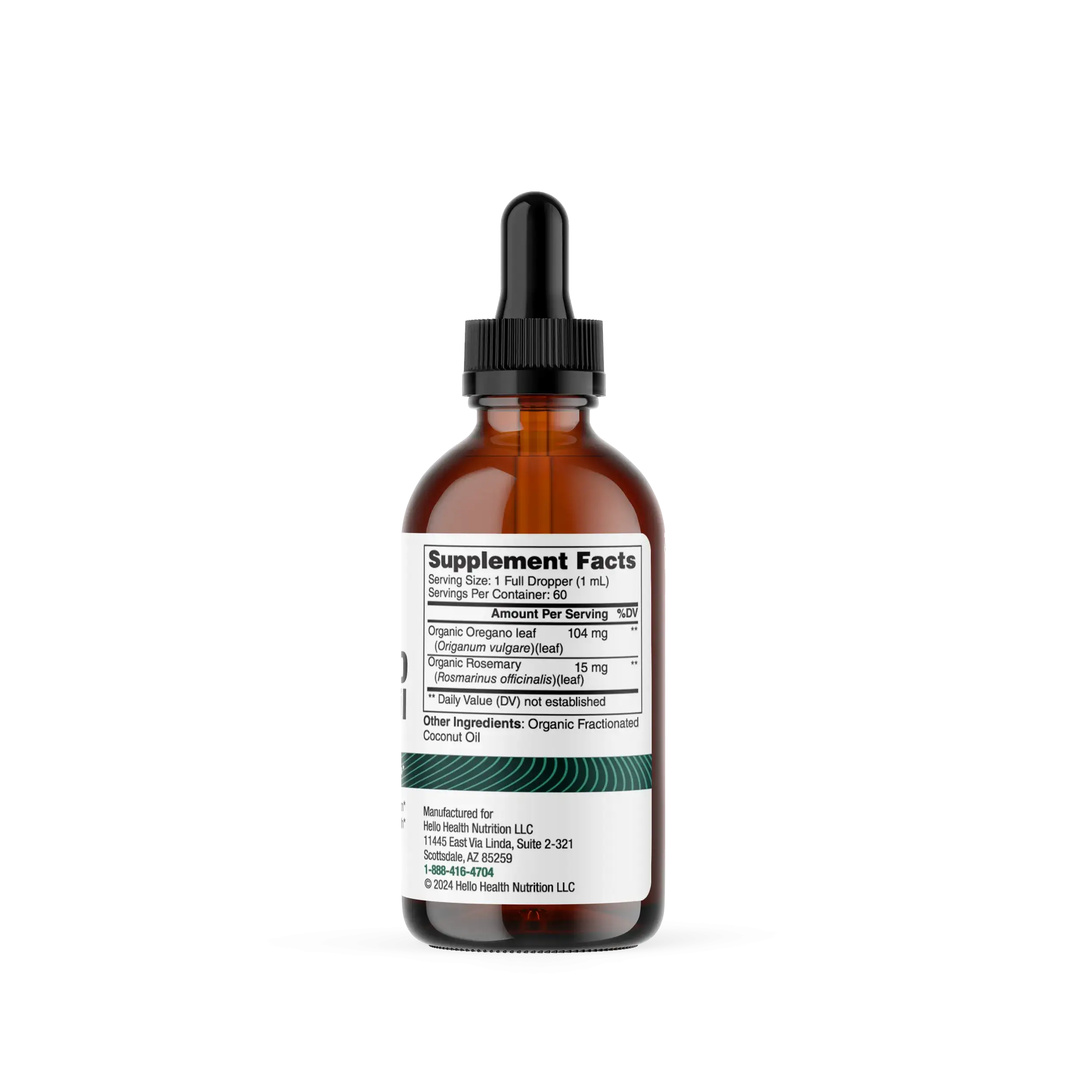Organic Oregano Infused Oil Liquid Drops