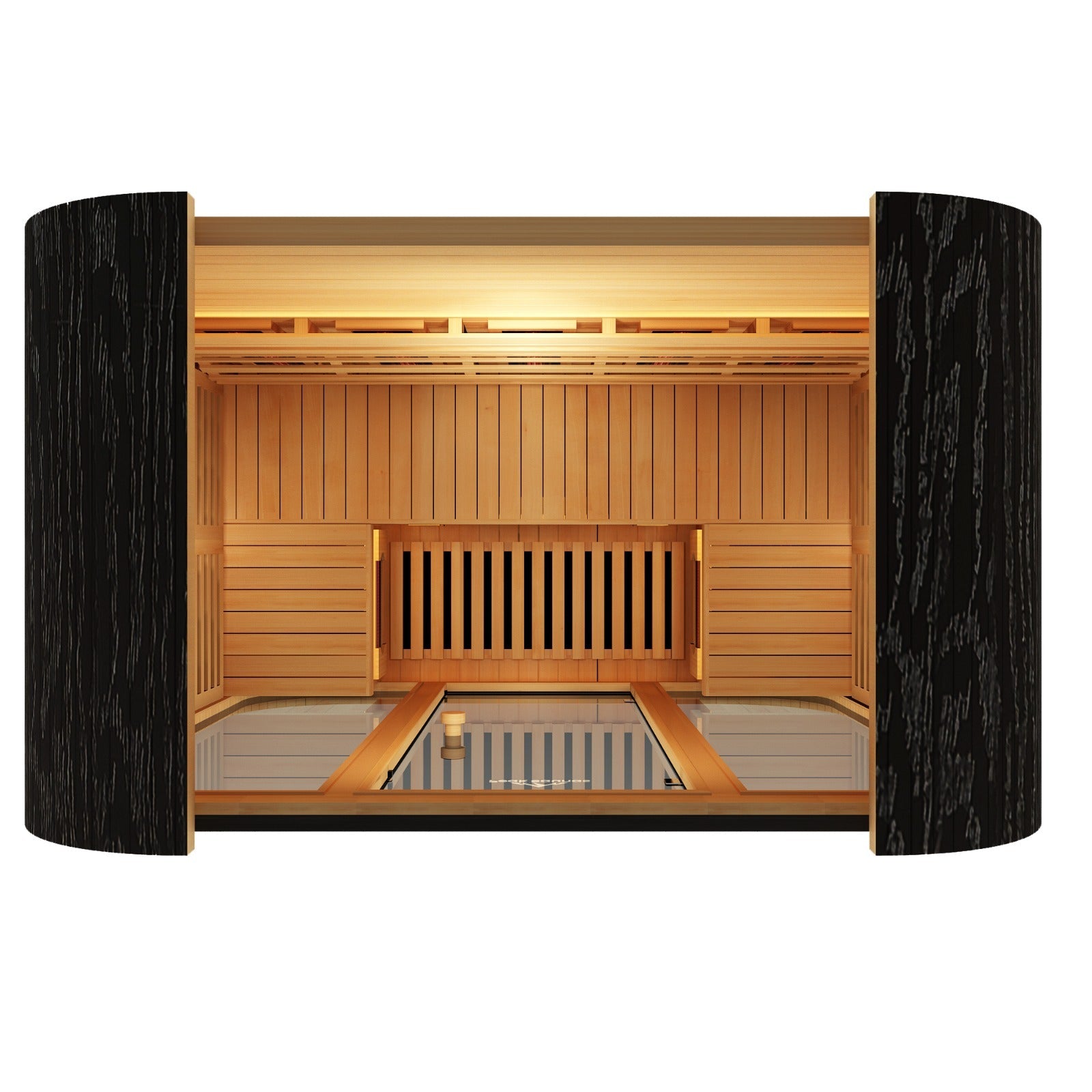 Peak Saunas El Capitan Luxury 4-Person Outdoor Full Spectrum Infrared Sauna with Smart WiFi App Control