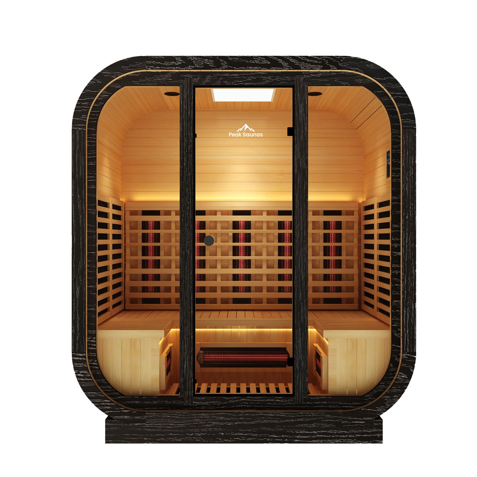 Peak Saunas El Capitan Luxury 4-Person Outdoor Full Spectrum Infrared Sauna with Smart WiFi App Control