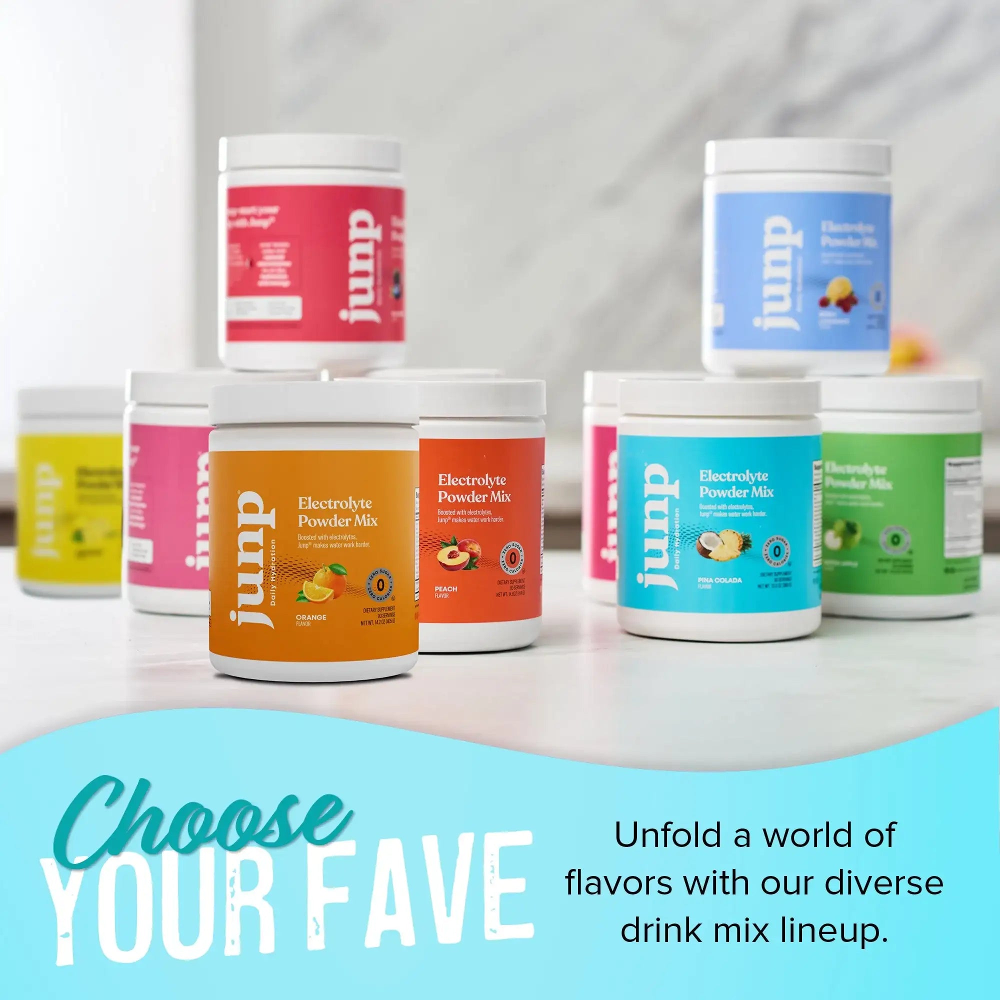 Junp Daily Hydration Electrolyte Powder - Pina Colada - 90 Servings - No Sugar or Carbs - Vegan - Keto Friendly - HSA FSA Eligible