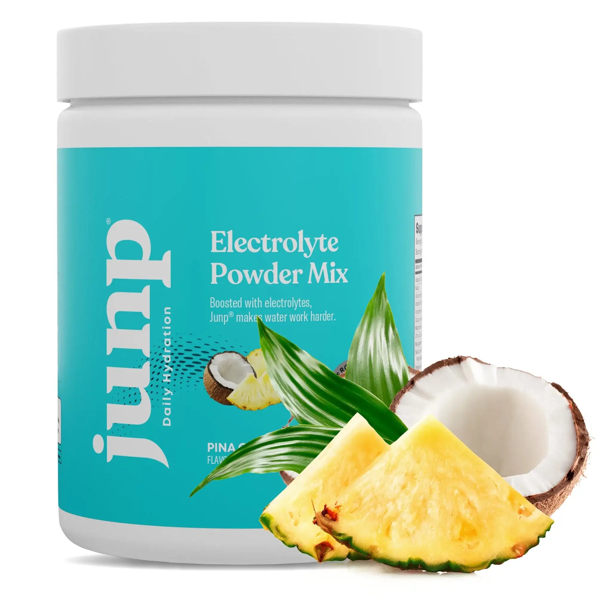 Junp Daily Hydration Electrolyte Powder - Pina Colada - 90 Servings - No Sugar or Carbs - Vegan - Keto Friendly - HSA FSA Eligible
