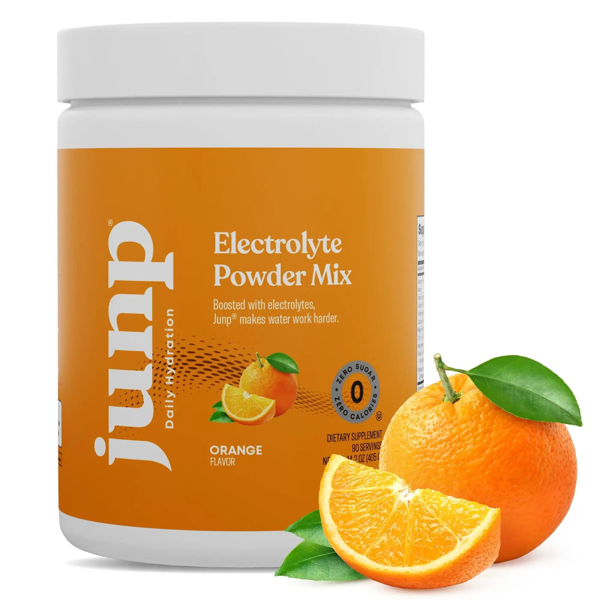 Junp Hydration Electrolyte Powder Mix - Orange Flavor - HSA FSA  Eligible - 90 Servings - Sugar Free - Vegan - Keto - Gluten Free